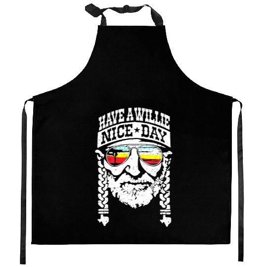 Have A Willie Nice Day Unisex Kitchen Aprons Love USA