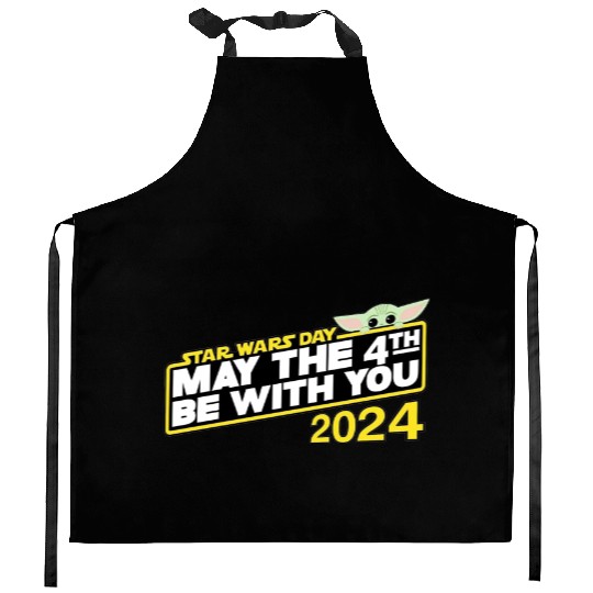 May The Fourth Be With You Kitchen Aprons, Star Wars Kitchen Aprons, Disney 2024 Kitchen Aprons, Birthday Kitchen Aprons