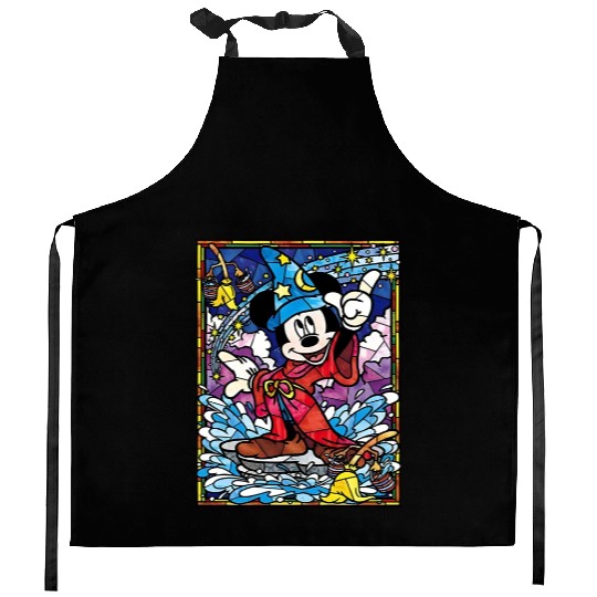 Disney Sorcerer Mickey Kitchen Aprons, Mickey Mouse Magic