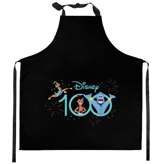 Disney 100 Anniversary Aladdin Jasmine Genie Kitchen Aprons