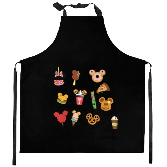 Just Here For The Snacks Kitchen Aprons, Disney Snacks Kitchen Aprons