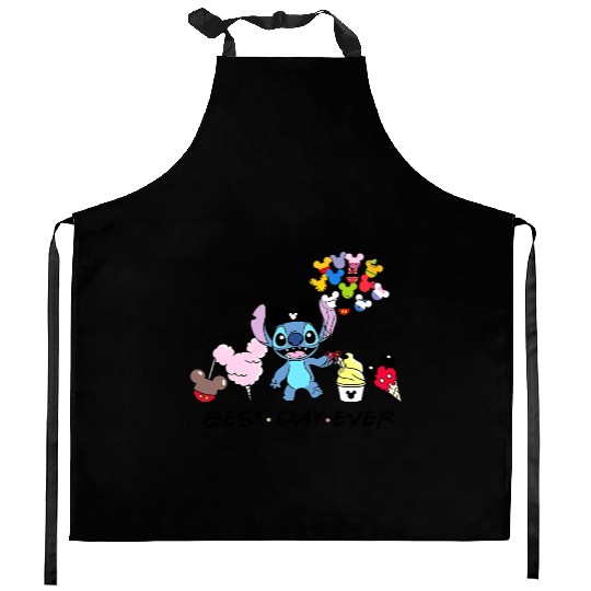 Disney Stitch Best Day Ever, Disney Snacks Kitchen Aprons