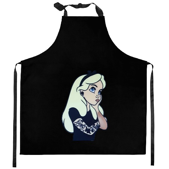 Alice punk Kitchen Aprons,Inappropriate Disneyworld Kitchen Aprons