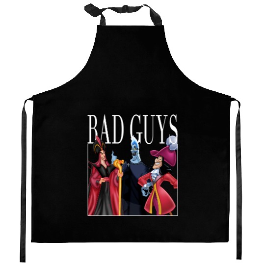 Disney Villains Bad Guys Kitchen Aprons, Jafar, Captain Hook, Hades Kitchen Aprons