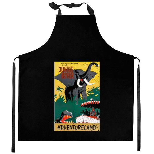 Jungle Cruise Kitchen Aprons, Disney Jungle Cruise Ride Kitchen Aprons
