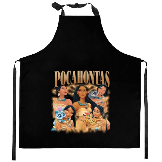 Pocahontas Bootleg Kitchen Aprons, Retro Disney Princess Kitchen Aprons