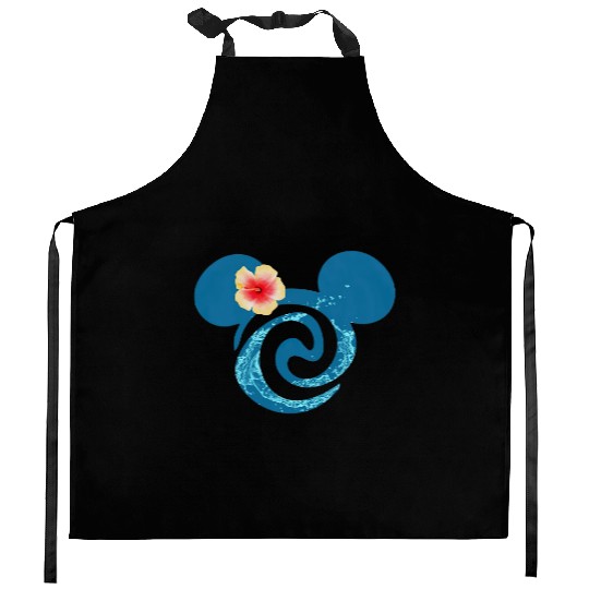Moana Mickey Ears Kitchen Aprons, Disney Moana Kitchen Aprons