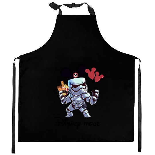 Stormtrooper Mickey Balloon Kitchen Aprons, Disney Star Wars Ice Cream Kitchen Aprons