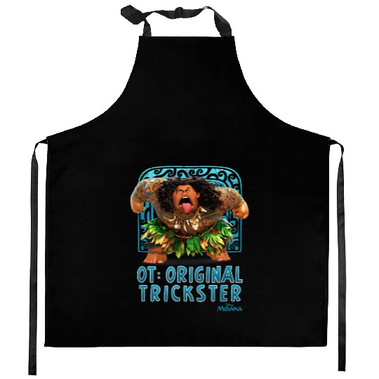Disney Moana Maui Ot Original Trickster Big Ches Kitchen Aprons