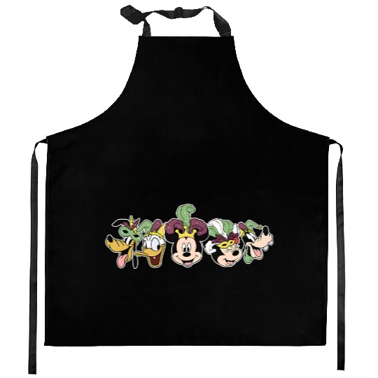 Disney Mardi Gras Kitchen Aprons, Disney Character Kitchen Aprons