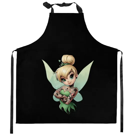 Tinkerbell Kitchen Aprons, Peter Pan, Disney Princess, Disney Kitchen Aprons