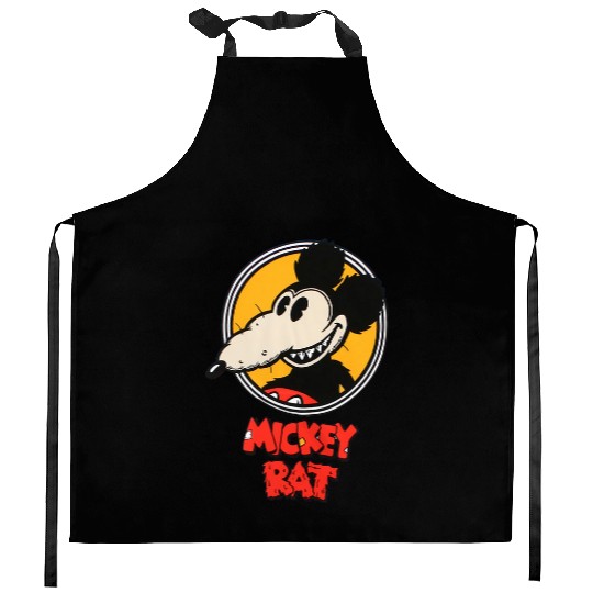 Mickey Rat Essential Kitchen Aprons, Retro Disney Mickey Mouse Kitchen Aprons, Vintage Disney Kitchen Aprons