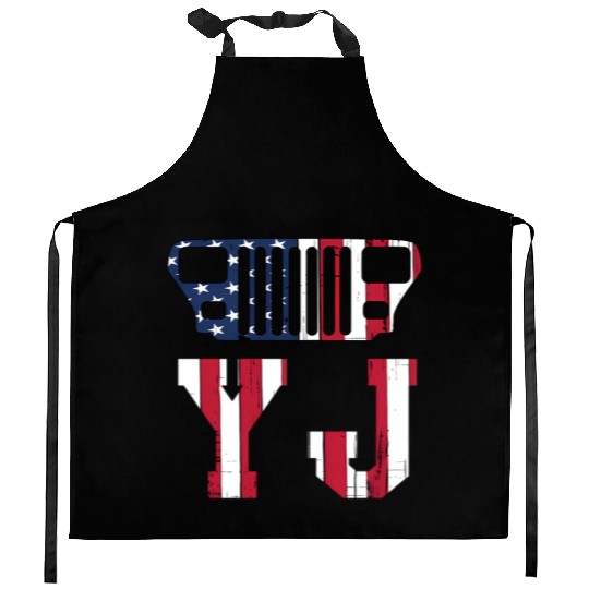 YJ Jeep, the square one Kitchen Aprons