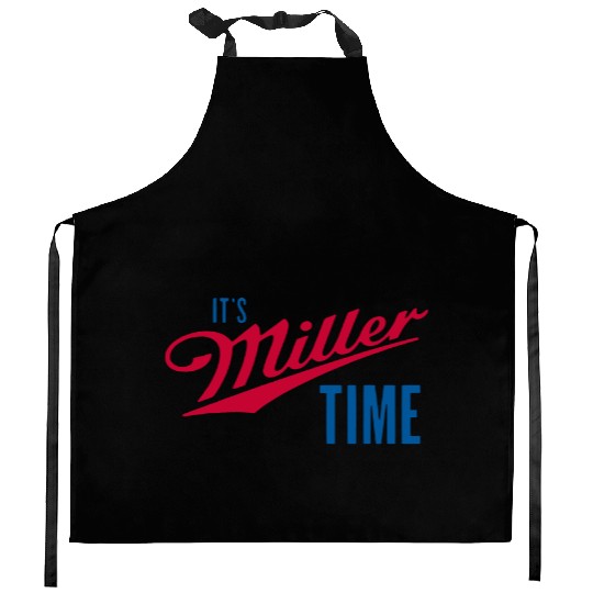 It's Miller Time Kitchen Aprons