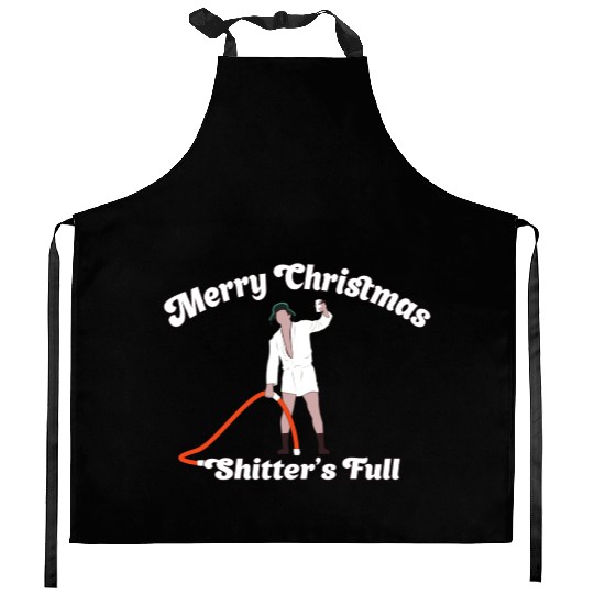 Cousin Eddie - Shitter's Full! Kitchen Aprons