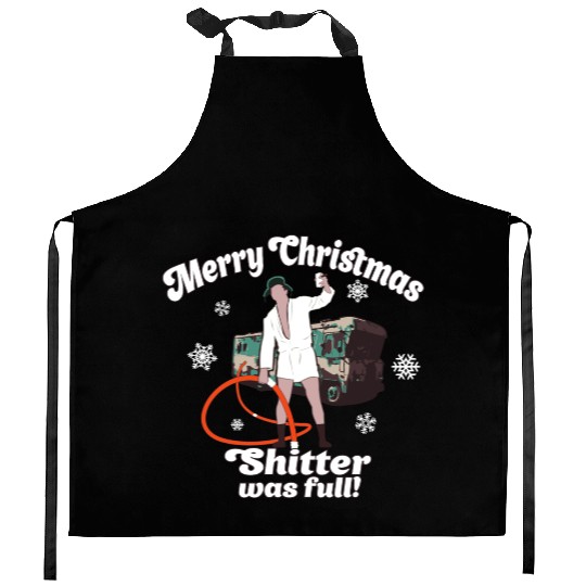 Cousin Eddie Shitter Was Full Kitchen Aprons
