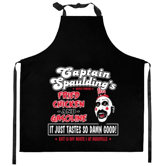 Funny captain spaulding for president Kitchen Aprons