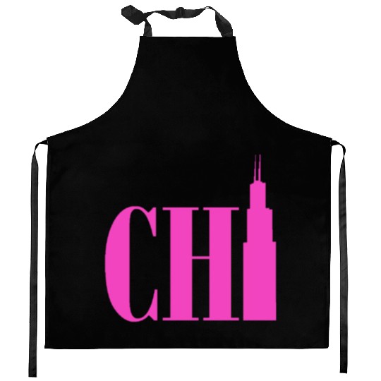Chicago - Neon Pink Kitchen Aprons