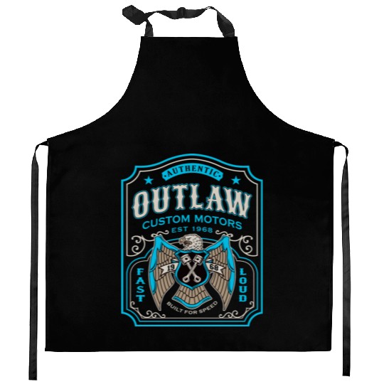 Outlaw Motors Kitchen Aprons