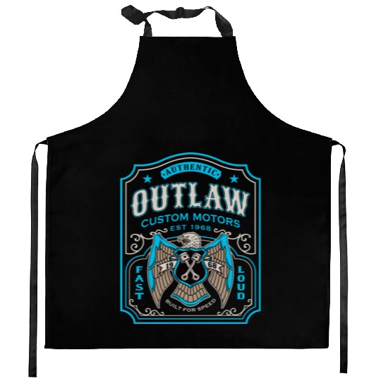 Outlaw Motors Kitchen Aprons