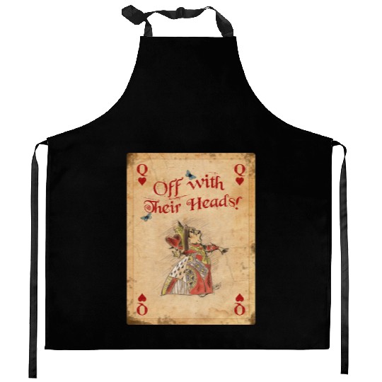 Alice in Wonderland The Queen of Hearts Kitchen Aprons