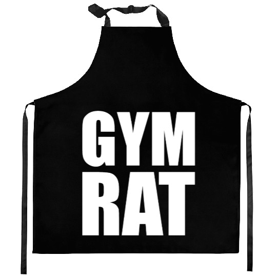 Gym Rat - White Kitchen Aprons