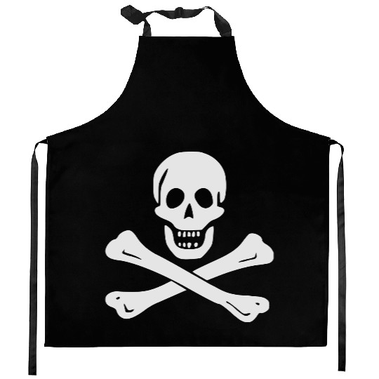 Skull and Crossbones Kitchen Aprons