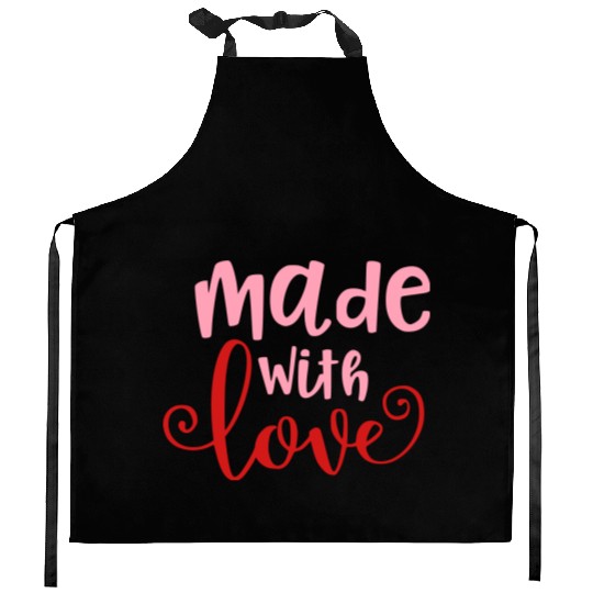 Made With Love Baby Infant Valentine Kitchen Aprons