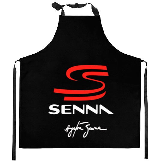 ayrton senna logo Kitchen Aprons