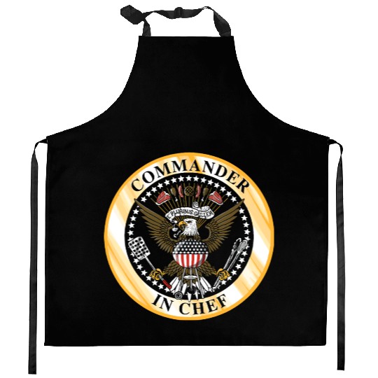 Commander in Chef Kitchen Aprons