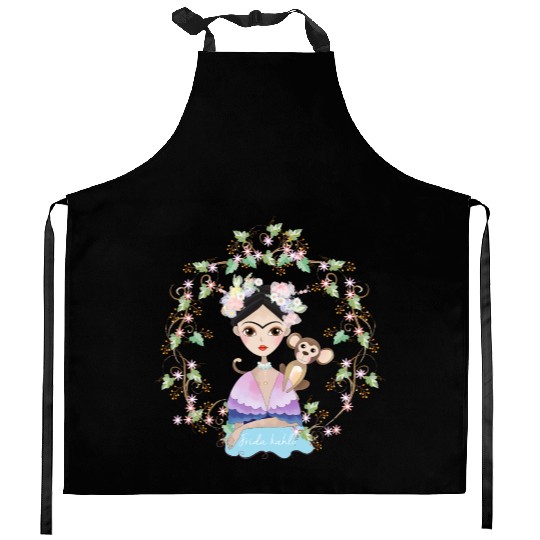 Frida Kahlo girl's Kitchen Aprons
