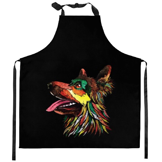 German Shepherd Dog Kitchen Aprons