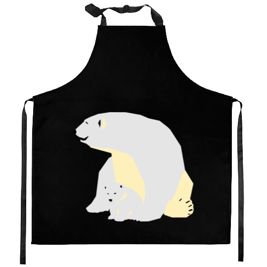 Polar bear Kitchen Aprons