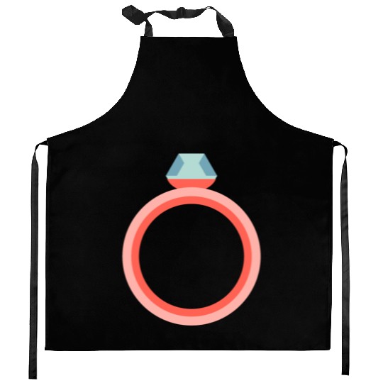 Engagement Ring Kitchen Aprons
