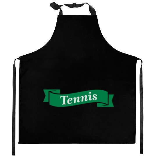 tennis logo Kitchen Aprons