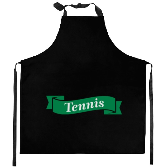tennis logo Kitchen Aprons