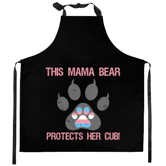 Transgender Pride For Mom Kitchen Aprons