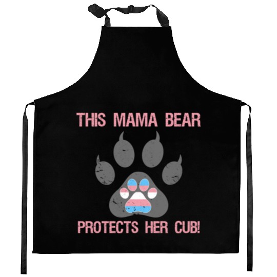 Transgender Pride For Mom Kitchen Aprons