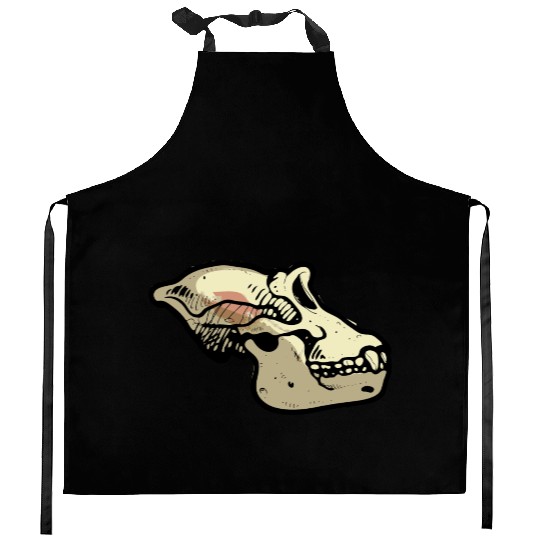 ape skull Kitchen Aprons