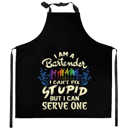 I Am A Bartender Kitchen Aprons