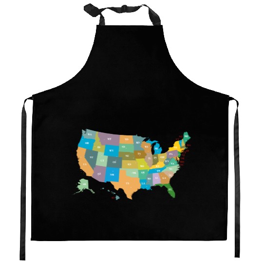 US States Kitchen Aprons