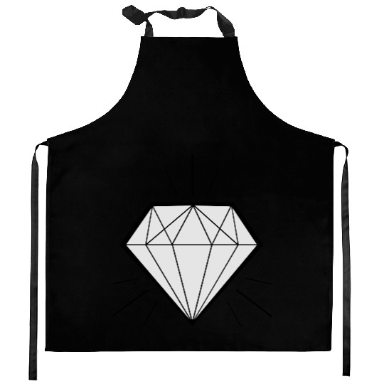 Diamond bling bling - swaggy Kitchen Aprons