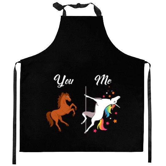 Unicorn You and Me Kitchen Aprons