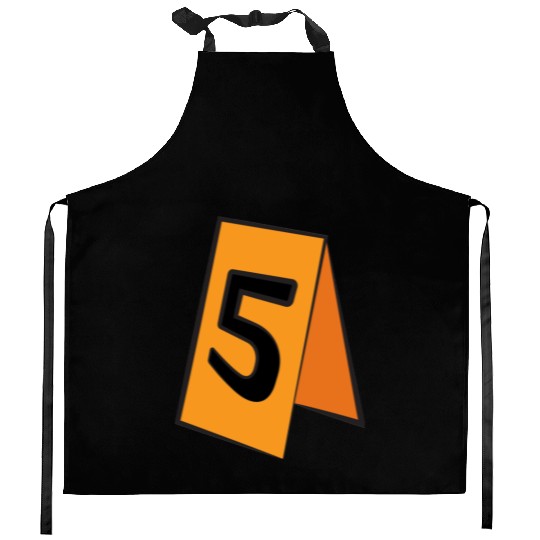crime scene number Kitchen Aprons