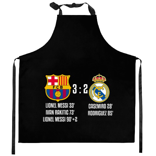 FC Barcelona 3 - 2 Real Madrid Kitchen Aprons