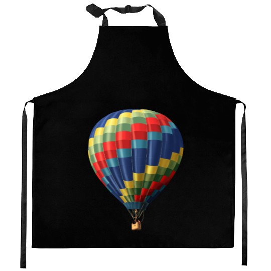 Hot air balloon Kitchen Aprons
