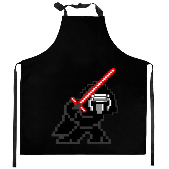 8-bit Kylo Ren Kitchen Aprons