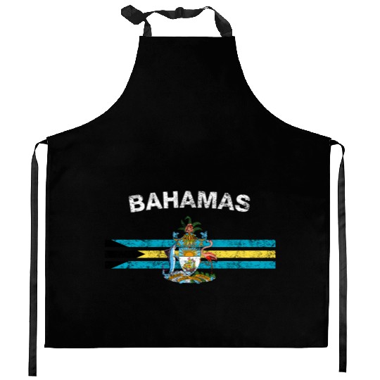 Bahamas Flag Kitchen Aprons - Bahamas Emblem & Bahamas Flag
