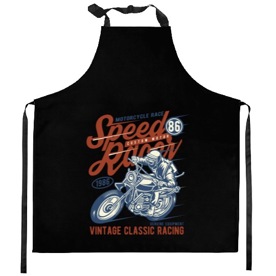 Speed Racer Vintage Classic Racing Kitchen Aprons
