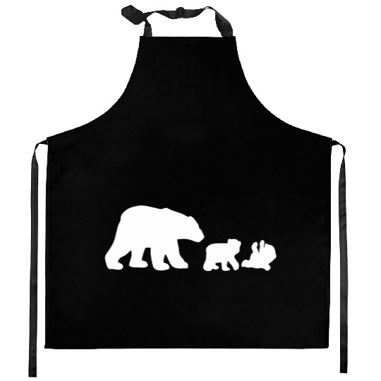 POLAR BEAR AND CUBS Kitchen Aprons